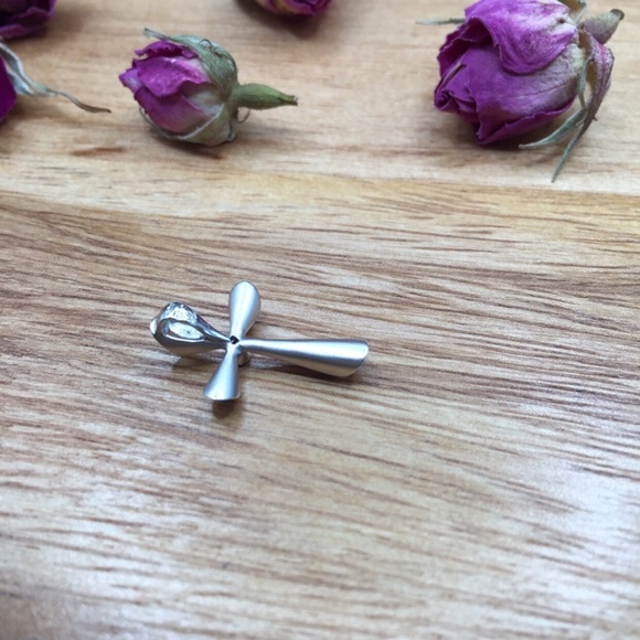 Diamond cross and 14kt white gold - Picture 2 of 6